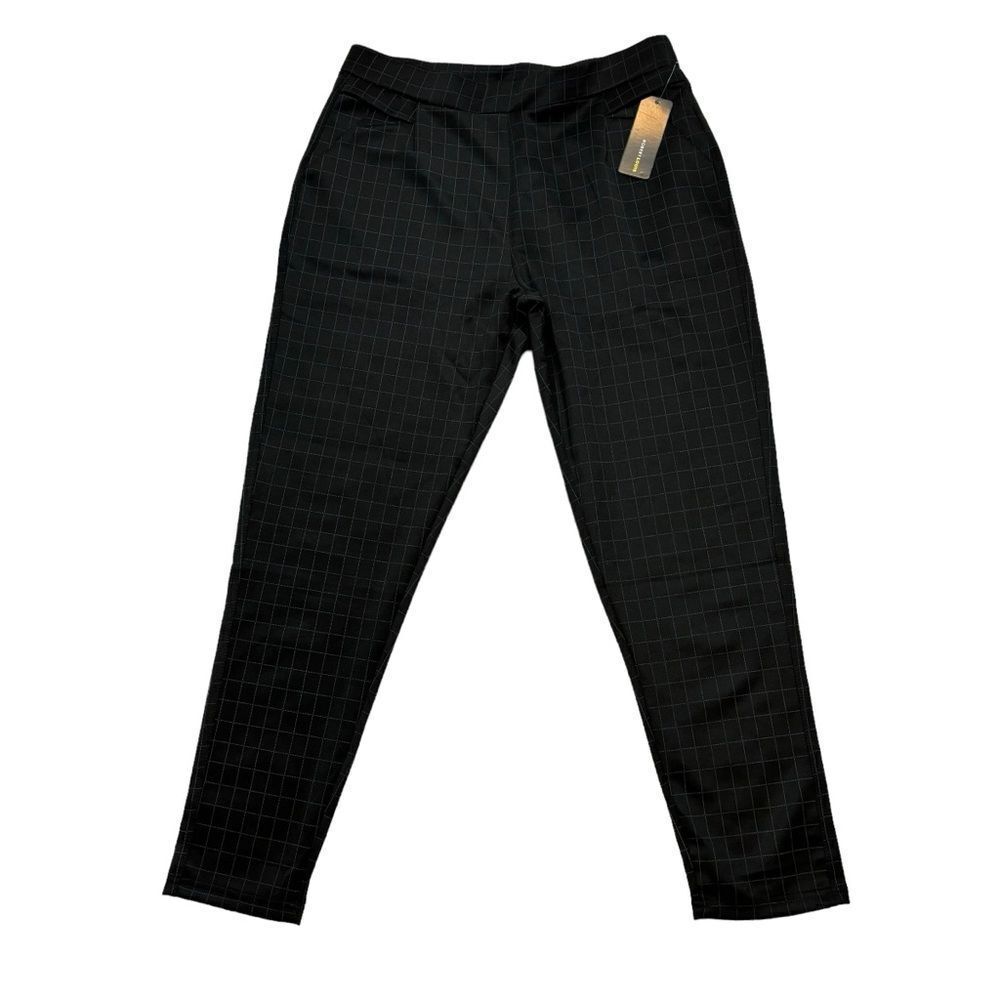 Brand new with Tags Ladies Robert Louis Brand Pull all Windowpane Print Pants XL